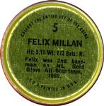 1971 Topps - Coins #5 Felix Millan Back