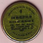 1971 Topps - Coins #9 Jim McGlothlin Back