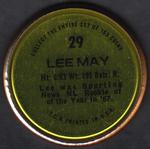 1971 Topps - Coins #29 Lee May Back