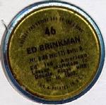 1971 Topps - Coins #46 Ed Brinkman Back