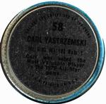 1971 Topps - Coins #58 Carl Yastrzemski Back