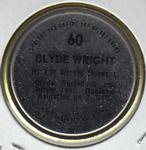 1971 Topps - Coins #60 Clyde Wright Back