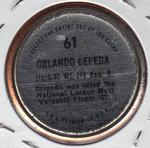1971 Topps - Coins #61 Orlando Cepeda Back