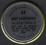 1971 Topps - Coins #64 Bert Campaneris Back