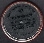 1971 Topps - Coins #97 Ken Henderson Back