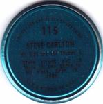 1971 Topps - Coins #115 Steve Carlton Back