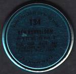 1971 Topps - Coins #134 Ken Harrelson Back
