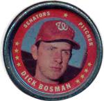 1971 Topps - Coins #70 Dick Bosman Front