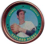 1971 Topps - Coins #73 Gaylord Perry Front