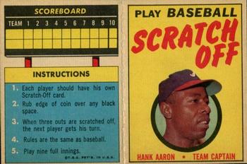 1971 Topps - Scratch-Offs #NNO Hank Aaron  Front