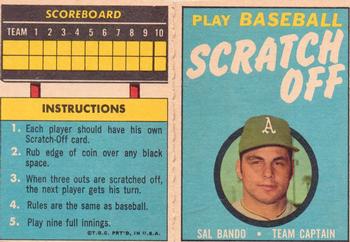 1971 Topps - Scratch-Offs #NNO Sal Bando  Front