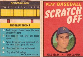 1971 Topps - Scratch-Offs #NNO Mike Hegan  Front