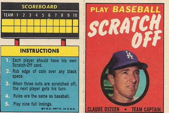 1971 Topps - Scratch-Offs #NNO Claude Osteen  Front