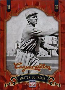 2012 Panini Cooperstown - Crystal Collection Red #2 Walter Johnson Front