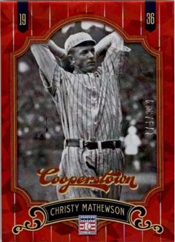 2012 Panini Cooperstown - Crystal Collection Red #4 Christy Mathewson Front