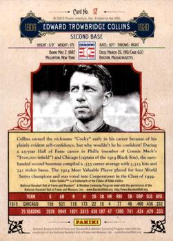 2012 Panini Cooperstown - Crystal Collection Red #17 Eddie Collins Back