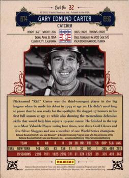 2012 Panini Cooperstown - Crystal Collection Red #32 Gary Carter Back