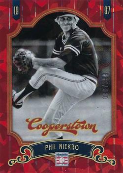 2012 Panini Cooperstown - Crystal Collection Red #57 Phil Niekro Front