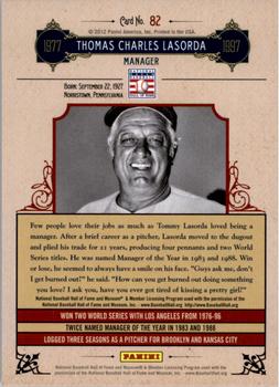 2012 Panini Cooperstown - Crystal Collection Red #82 Tommy Lasorda Back