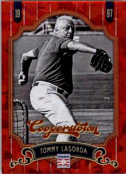 2012 Panini Cooperstown - Crystal Collection Red #82 Tommy Lasorda Front