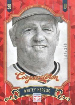 2012 Panini Cooperstown - Crystal Collection Red #87 Whitey Herzog Front
