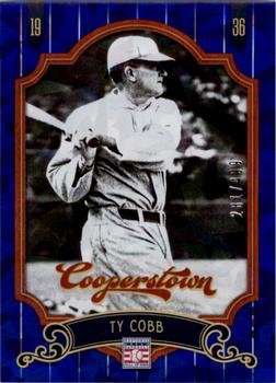 2012 Panini Cooperstown - Crystal Collection Blue #1 Ty Cobb Front