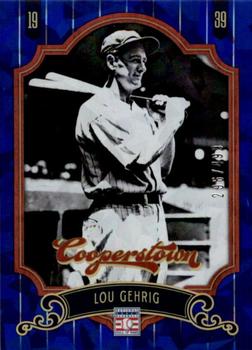 2012 Panini Cooperstown - Crystal Collection Blue #6 Lou Gehrig Front
