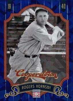 2012 Panini Cooperstown - Crystal Collection Blue #22 Rogers Hornsby Front