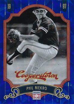 2012 Panini Cooperstown - Crystal Collection Blue #57 Phil Niekro Front