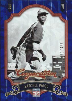 2012 Panini Cooperstown - Crystal Collection Blue #75 Satchel Paige Front