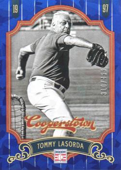 2012 Panini Cooperstown - Crystal Collection Blue #82 Tommy Lasorda Front