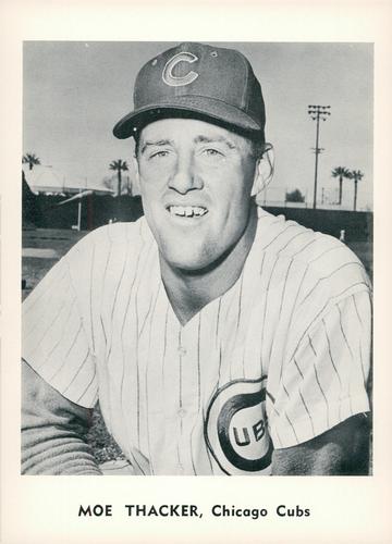 1961 Jay Publishing Chicago Cubs #NNO Moe Thacker Front