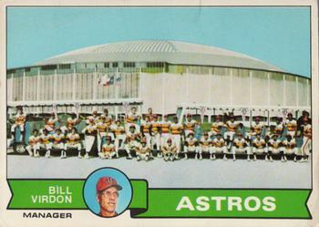 1979 Topps - Team Checklists #381 Houston Astros / Bill Virdon Front