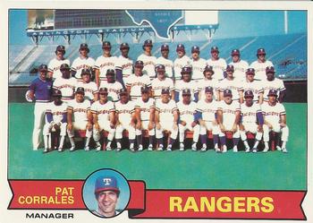 1979 Topps - Team Checklists #499 Texas Rangers / Pat Corrales Front