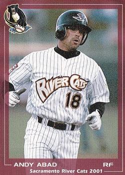 2001 Grandstand Sacramento River Cats #11 Andy Abad Front