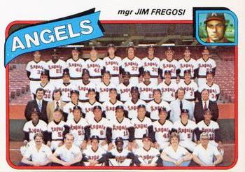 1980 Topps - Team Checklists #214 California Angels / Jim Fregosi Front