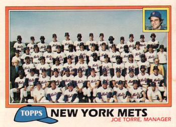 1981 Topps - Team Checklists #681 New York Mets / Joe Torre Front