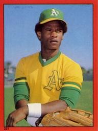 1982 Topps - Coming Soon Stickers #221 Rickey Henderson Front
