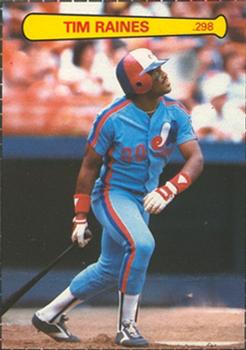 1984 Topps Stickers - The Super Bats #NNO Tim Raines Front