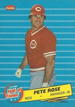 1986 Fleer - Future Hall of Famers #1 Pete Rose Front