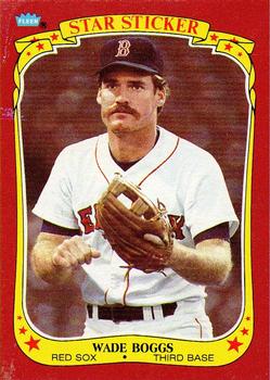 1986 Fleer Star Stickers - Wax Box Cards #S2 Wade Boggs Front
