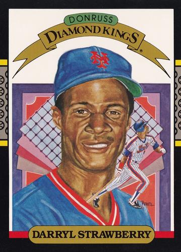 1987 Donruss - Super Diamond Kings #4 Darryl Strawberry Front