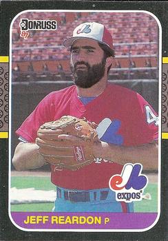 1987 Donruss - Wax Box Bottom Panel Singles #PC-11 Jeff Reardon Front