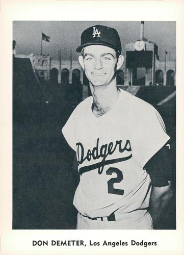 1960 Jay Publishing Los Angeles Dodgers #NNO Don Demeter Front