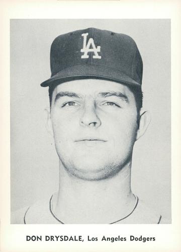 1960 Jay Publishing Los Angeles Dodgers #NNO Don Drysdale Front