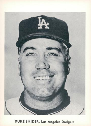 1960 Jay Publishing Los Angeles Dodgers #NNO Duke Snider Front
