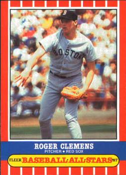 1987 Fleer Baseball All-Stars #10 Roger Clemens Front