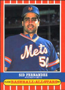 1987 Fleer Baseball All-Stars #16 Sid Fernandez Front