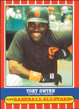 1987 Fleer Baseball All-Stars #20 Tony Gwynn Front
