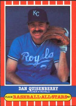 1987 Fleer Baseball All-Stars #33 Dan Quisenberry Front